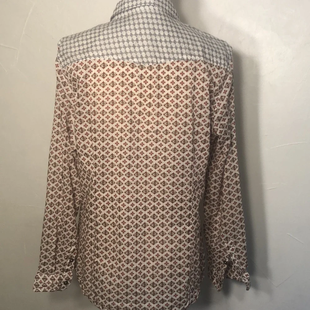 Seven XL women’s Cotton long sleeve Blouse western Boho - Picture 8 of 9